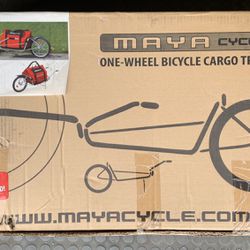 New Maya Cycle One-wheel Bike Cargo Trailer