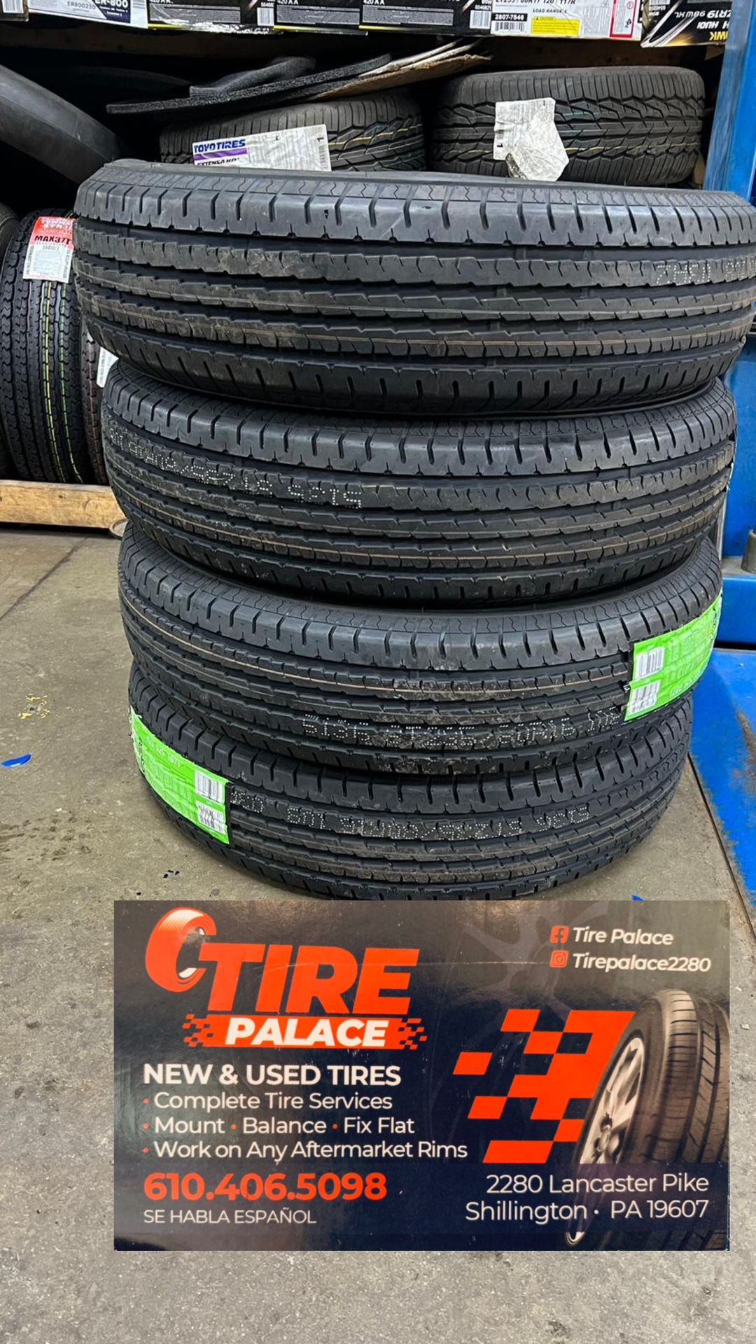 New tires set of 235/80/16ST trailer tires mount & balance included $512