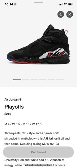 Jordan 8s Playoffs