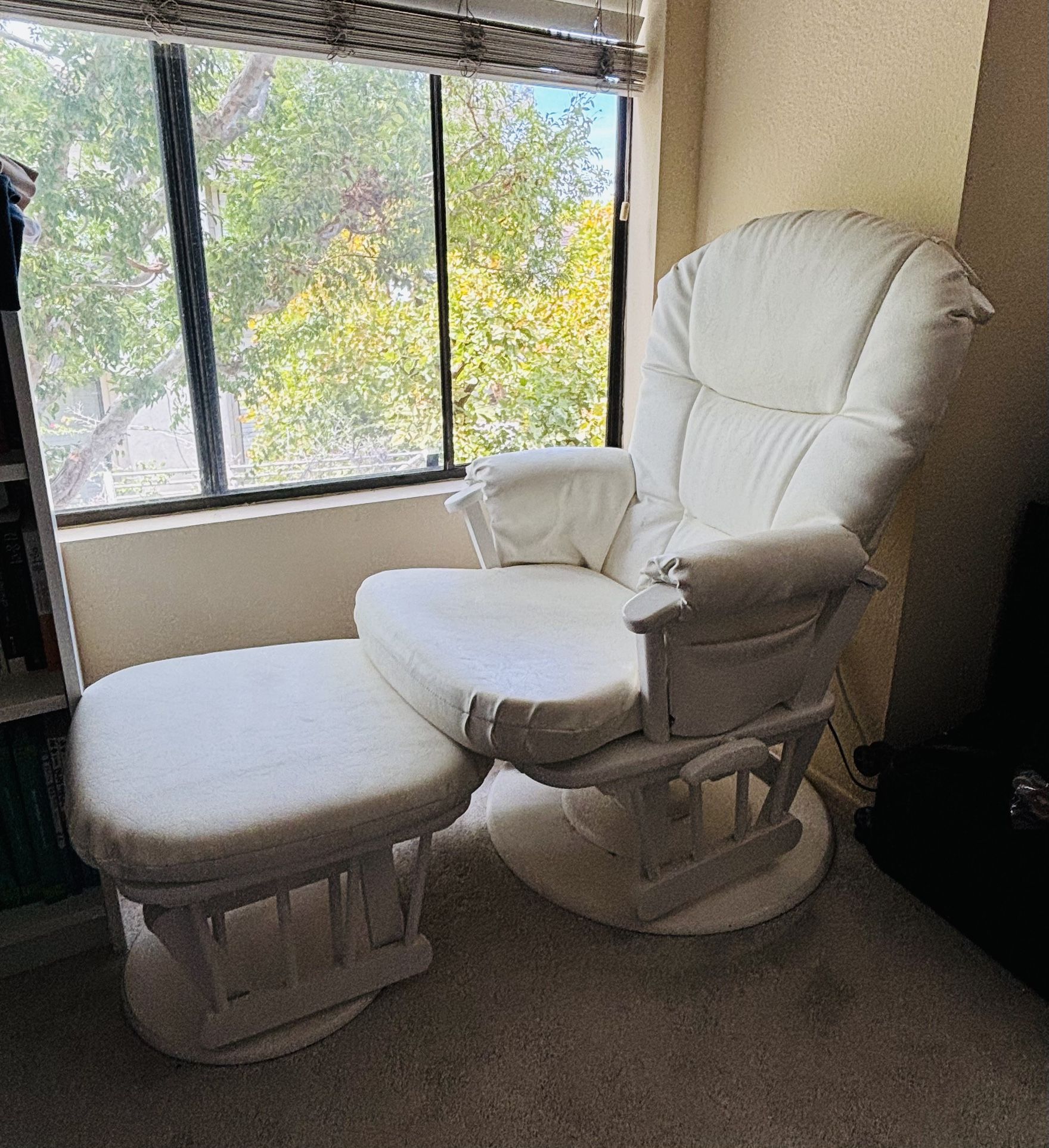 Leather Dutailer Glider With Ottoman ($285)