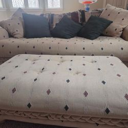 Sofa and Ottoman - Great for Beach House or Bonus Room