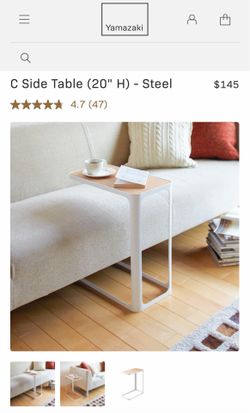 Yamazaki C side Table (20” H) Steel
