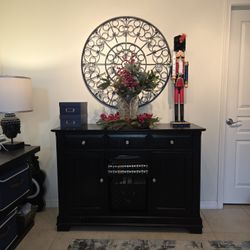 Credenza, Bar, Console, Table, Book Case, And Desk For Sale!
