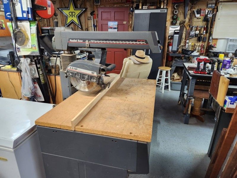 Craftsman Radial Arm Saw With Cabinet