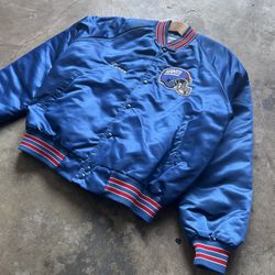 Vintage 80’s Chalk Line NFL New York Giants Bomber Satin Jacket