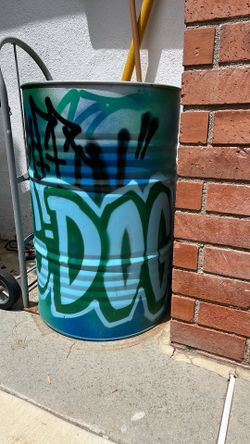 Free Empty metal barrels