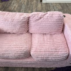 Pink boneless Couch 