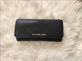 Michael Kors Black Saffiano Leather Wallet