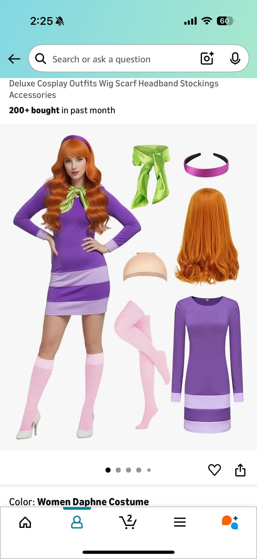 New Scooby Doo Daphne Costume (small) 