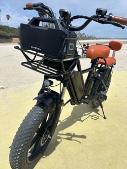 Fat Tire Electric Bike with Front Rack