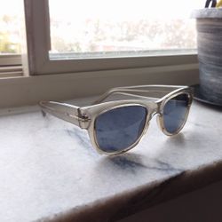 Fossil Sunglasses 49mm Square Unisex Sunglasses Blue Honey