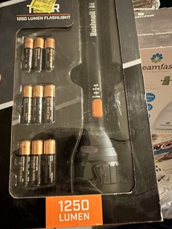 Bushnell® TRKR 1250 Lumen Multi-Color Handheld LED Flashlight (9 AA Batteries Included)