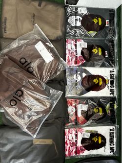 Bape and essentials shorts