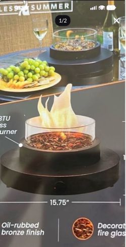 Table top fire pit