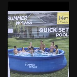 Summer waves 14 Ft Quick Set Pool!!
