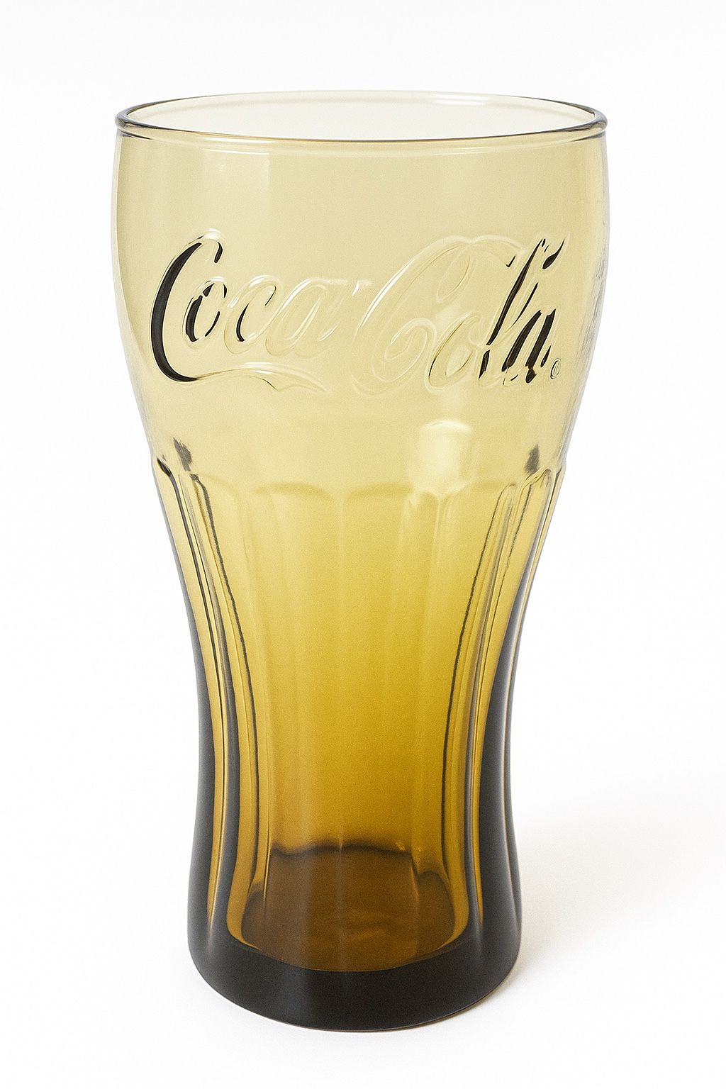 Coca-Cola Amber Glass – Embossed Collectible