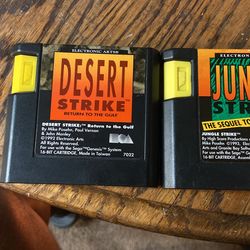 Sega Genesis Desert Strike, Jungle Strike, Urban Strike