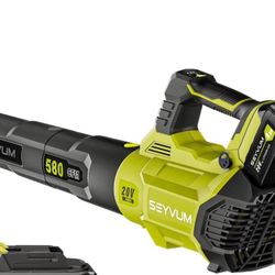 SEYVUM 580CFM MAX Leaf Blower Cordless tools only 