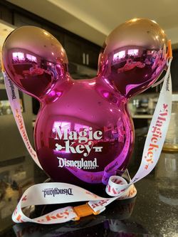 Magic Key Popcorn Bucket Pink Mickey Mouse 100 Years 