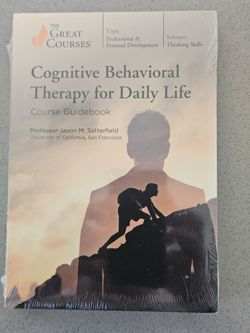 The Great Courses Cognitive Behavioral Therapy For Daily Life Book & DVDs