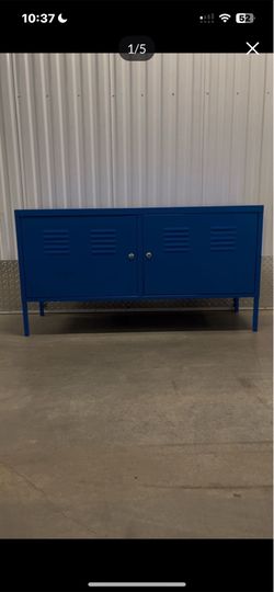 Blue locker metal storage cabinet