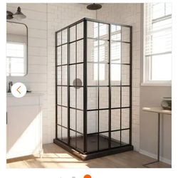 DreamLine
French Corner 34 1/2 in. x 34 1/2 in. x 72 in. Framed Corner Sliding Shower Enclosure in Matte BlackModel # SHEN--89
Store SKU # 1001