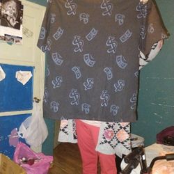 Black Blouse Extra Large Size 18 To 20 For Boy