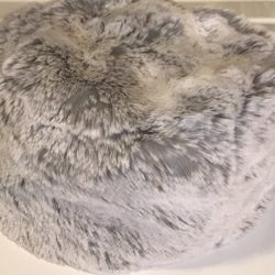 Silver Faux Fur Hat By Surell