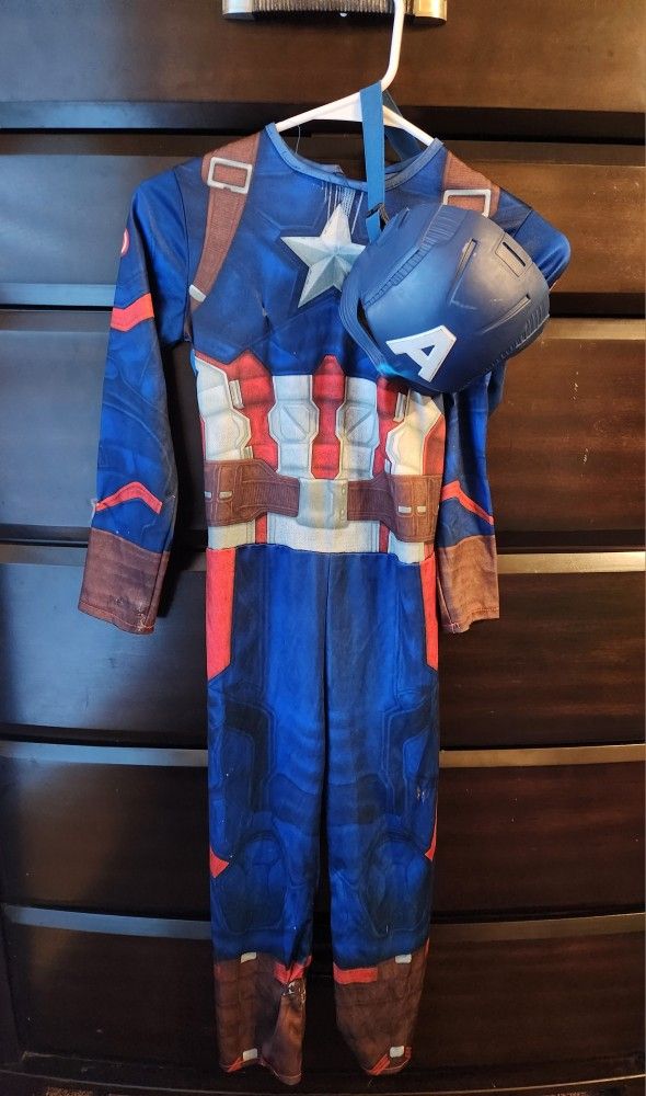 Captain America Costume With Mask Toy