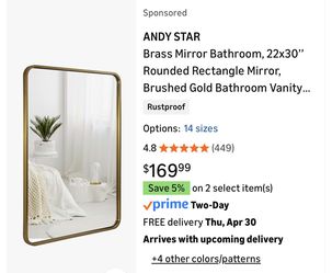 Andy Star Mirror 22 X30