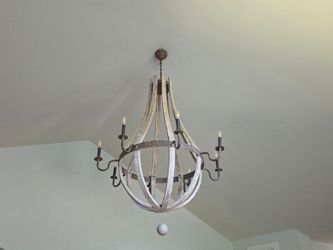 8 Light Dimmable Rustic Empire Chandelier