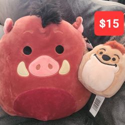 Disney Lion King Pumba And Timon Squishmallow 