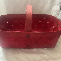 Medium Red Basket