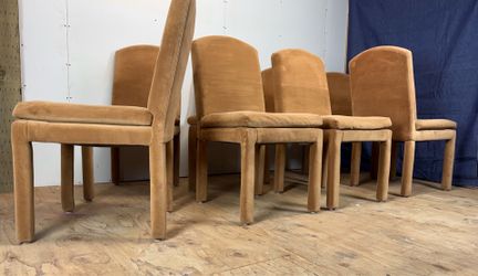 8 Mid century modern dining room Chairs DIA Design institute of America 70s Milo Baughman Parsons