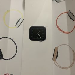 Apple Watch Series 5 44mm Space Gray Color With Black Band!