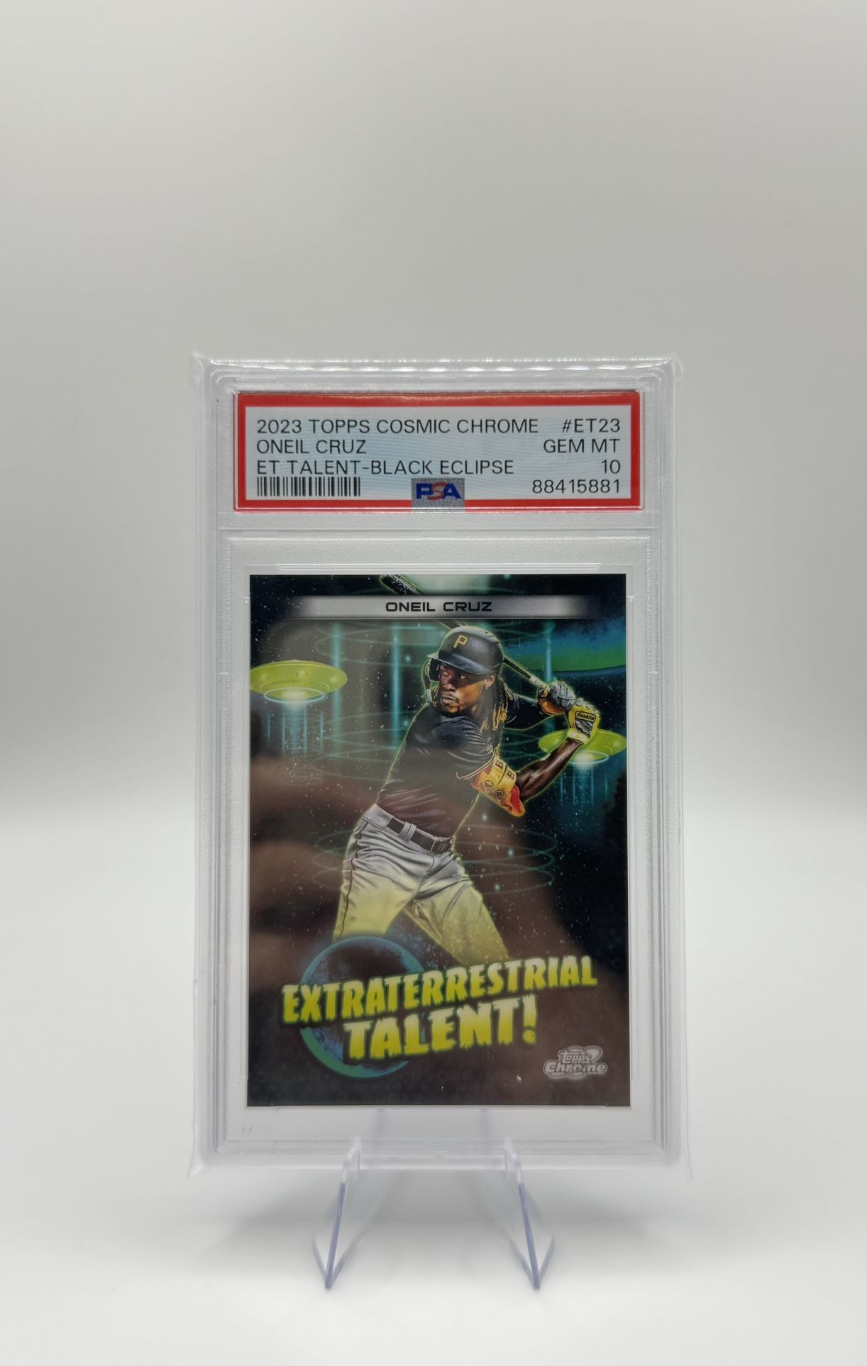 2023 Topps Cosmic Chrome - Extraterrestrial Talent Oneil Cruz #ET-23 2/10 PSA 10