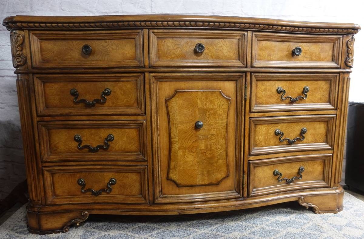 Large High-End 10-Drawer Dresser with Mirror - Delivered