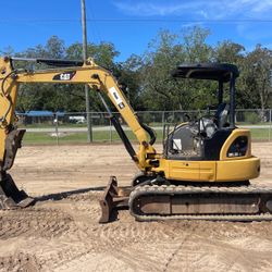 Caterpillar 305.5 Open Cab With Hydraulic Thumb