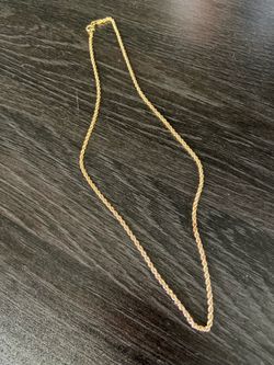 Solid 14K Gold Rope Chain