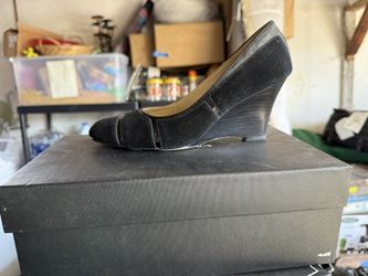 Ellen Tracy Black Wedge Shoes