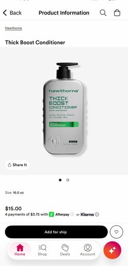 Hawthorne thick boost conditioner