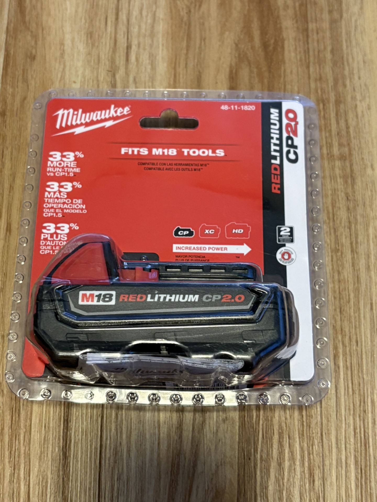 Milwaukee M18 CP2.0 Battery $60