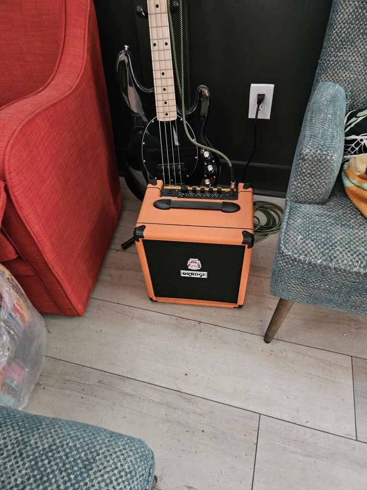 Bass Guitar With Amp