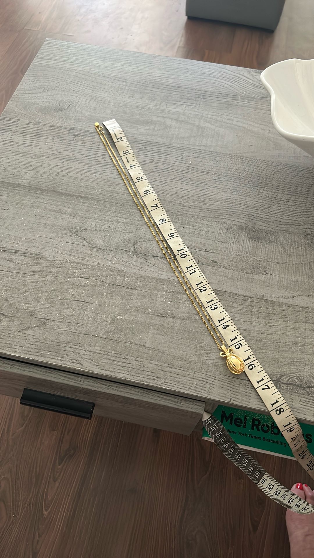 Joan Rivers Egg Gold Pendant