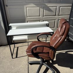 Desk With Office Chair 