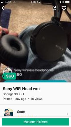 Sony Bluetooth head set