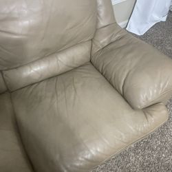 3 Pc Natuzzi Leather Sectional 