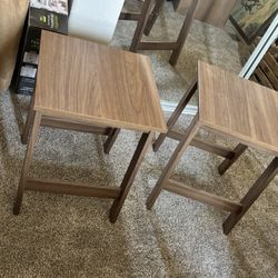 2 Brown Tables 