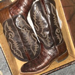 Ostrich Boots Size  9E 