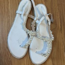 White Sandals, Size 11